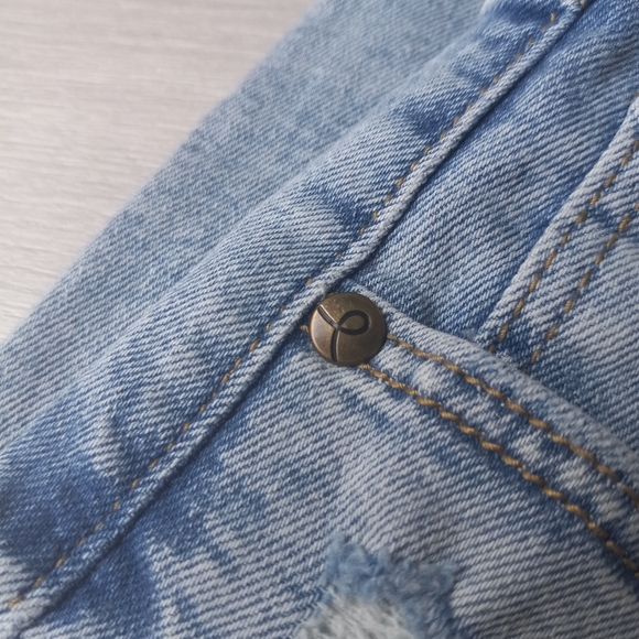 Art Class Girls Hi-Rise Baggy Distressed Jeans, Size 16 - Picture 5 of 12